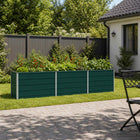 Verhoogd tuinbed 240x40x55 cm groen staal