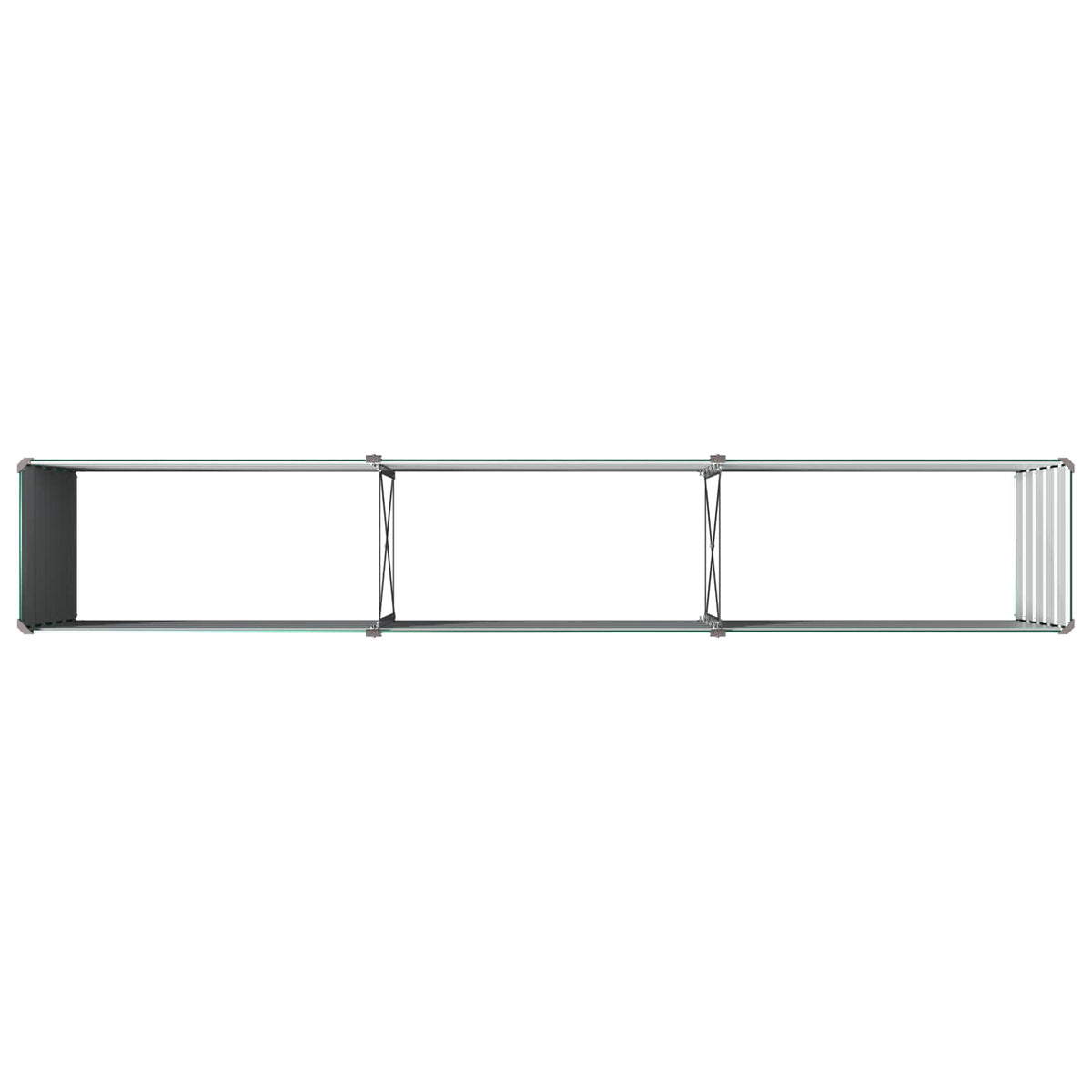 Verhoogd Tuinbed Groen 240 x 40 x 55 cm koudgewalst stalen