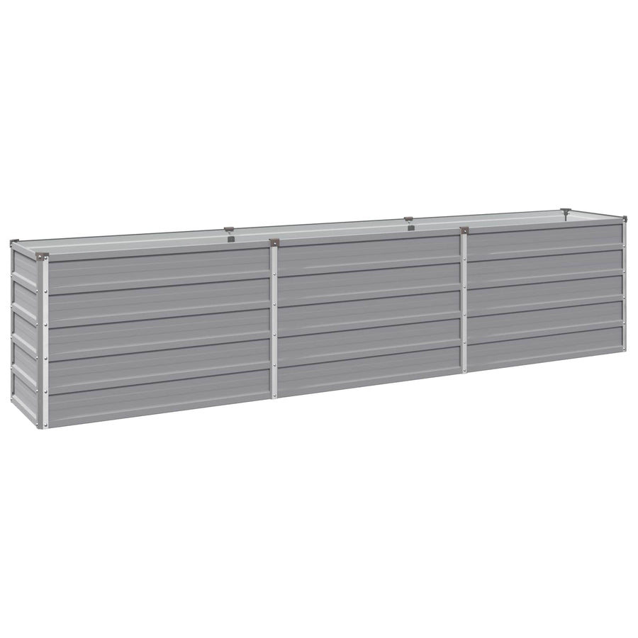 Verhoogd Tuinbed Grijs 240 x 40 x 55 cm koudgewalst staal
