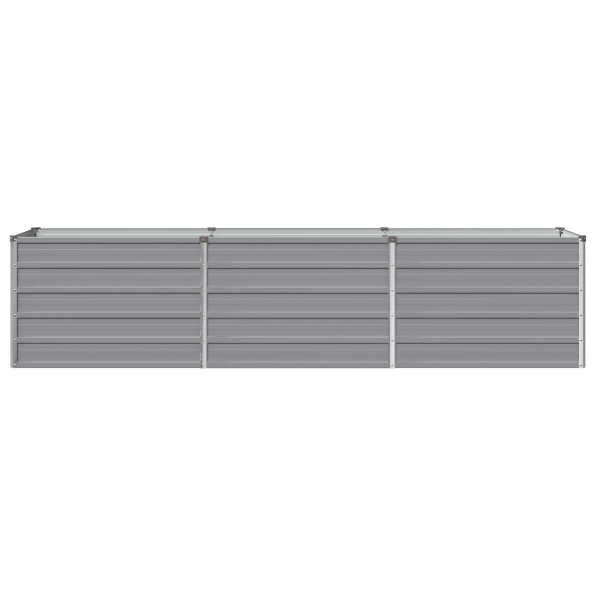 Verhoogd Tuinbed Grijs 240 x 40 x 55 cm koudgewalst staal