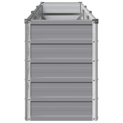 Verhoogd Tuinbed Grijs 240 x 40 x 55 cm koudgewalst staal