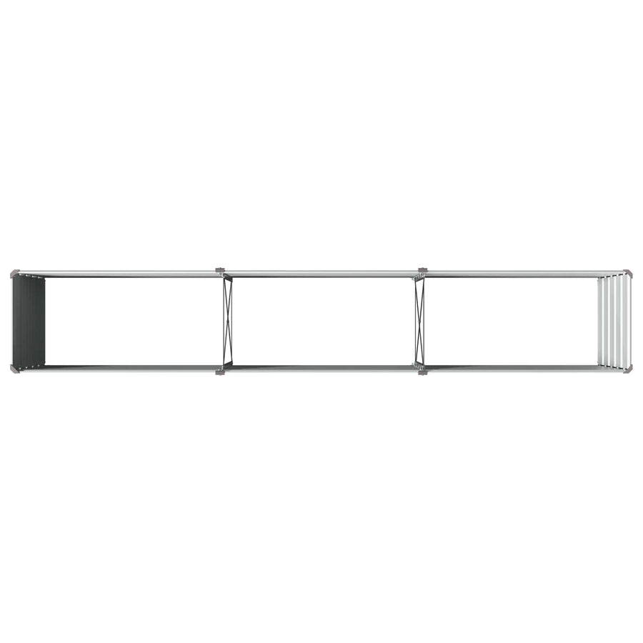 Verhoogd Tuinbed Grijs 240 x 40 x 55 cm koudgewalst staal