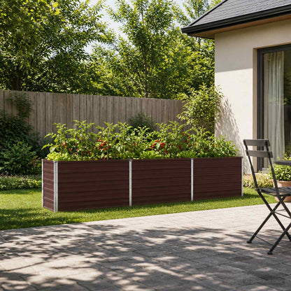 Verhoogd Tuinbed Bruin 240 x 40 x 55 cm koudgewalst staal