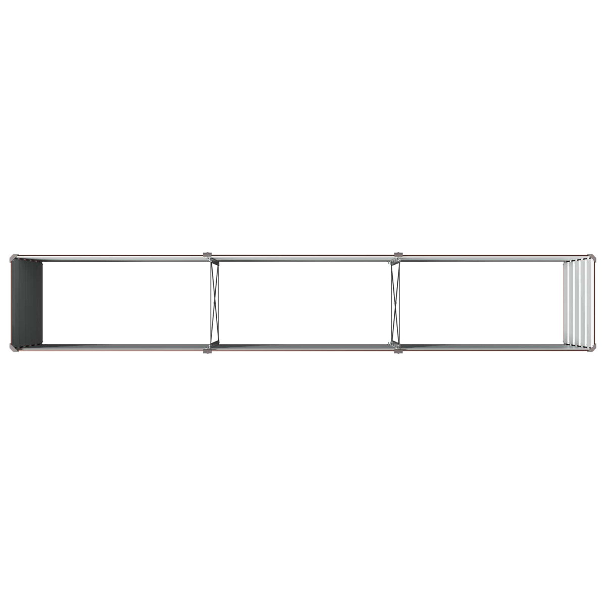 Verhoogd Tuinbed Bruin 240 x 40 x 55 cm koudgewalst staal