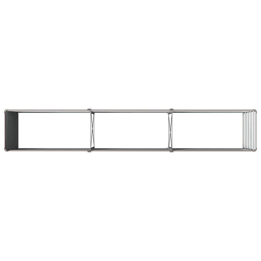 Verhoogd Tuinbed Bruin 240 x 40 x 55 cm koudgewalst staal
