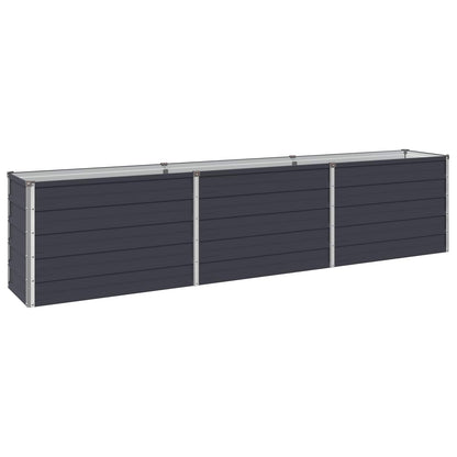 Verhoogd Tuinbed Antracietkleurig 240 x 40 x 55 cm
