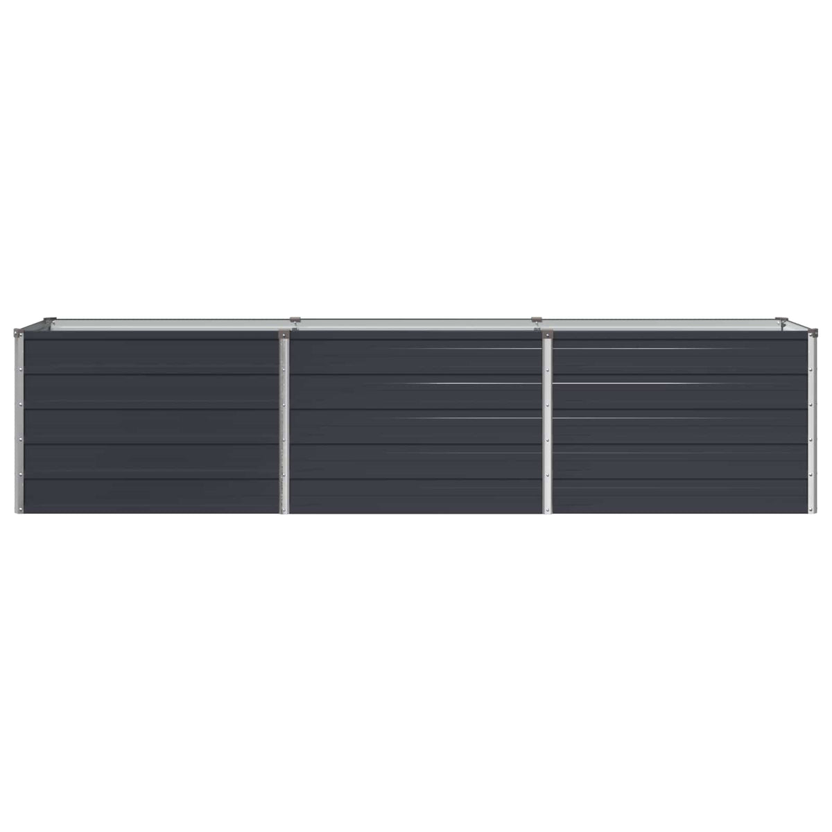Verhoogd Tuinbed Antracietkleurig 240 x 40 x 55 cm