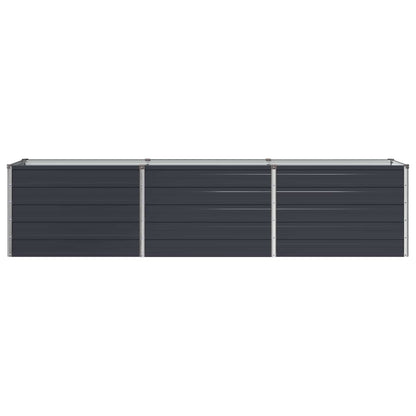 Verhoogd Tuinbed Antracietkleurig 240 x 40 x 55 cm