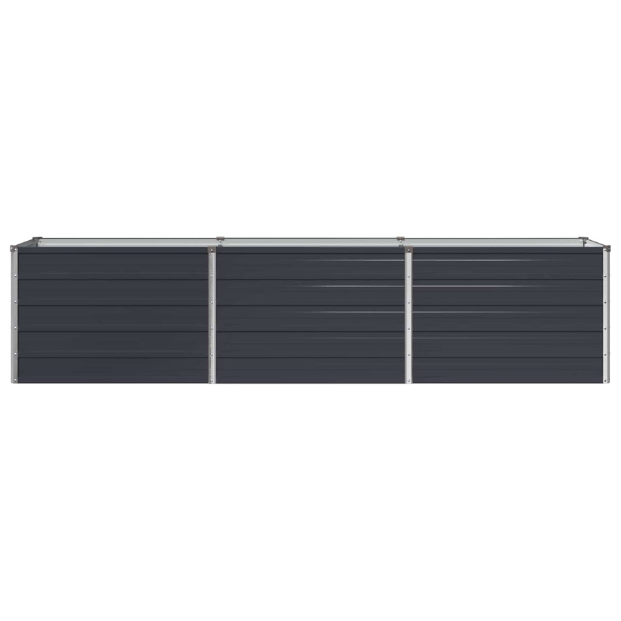Verhoogd Tuinbed Antracietkleurig 240 x 40 x 55 cm