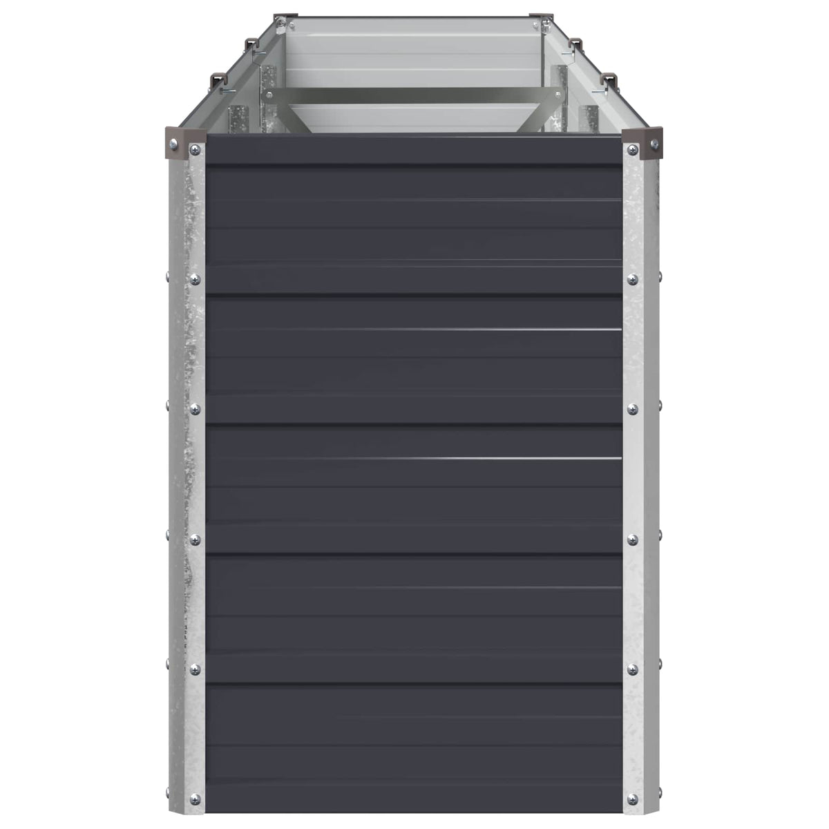 Verhoogd Tuinbed Antracietkleurig 240 x 40 x 55 cm