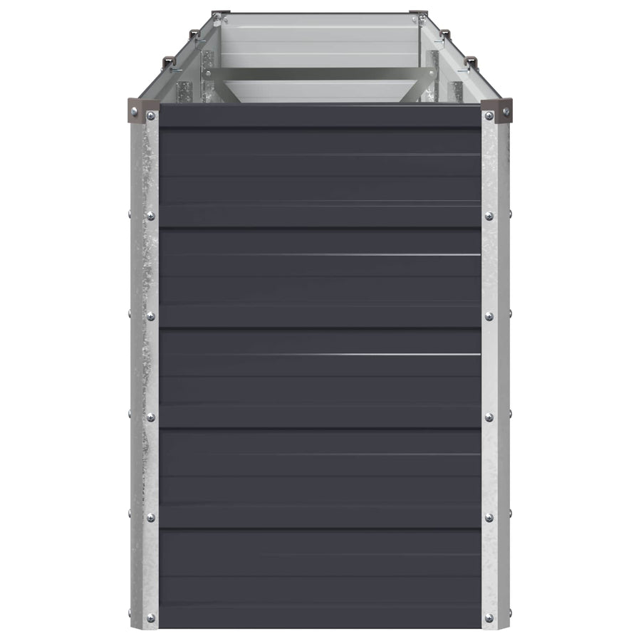 Verhoogd Tuinbed Antracietkleurig 240 x 40 x 55 cm