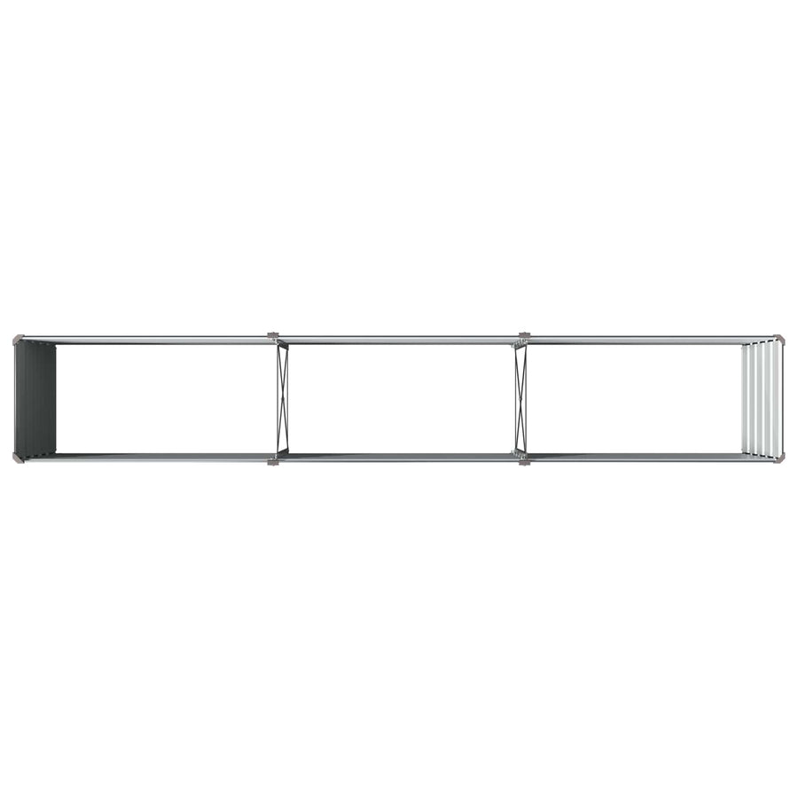 Verhoogd Tuinbed Antracietkleurig 240 x 40 x 55 cm
