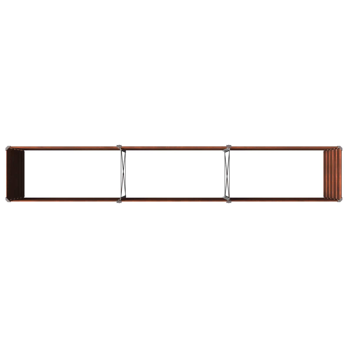Verhoogd Tuinbed Roestig 240 x 40 x 55 cm corton
