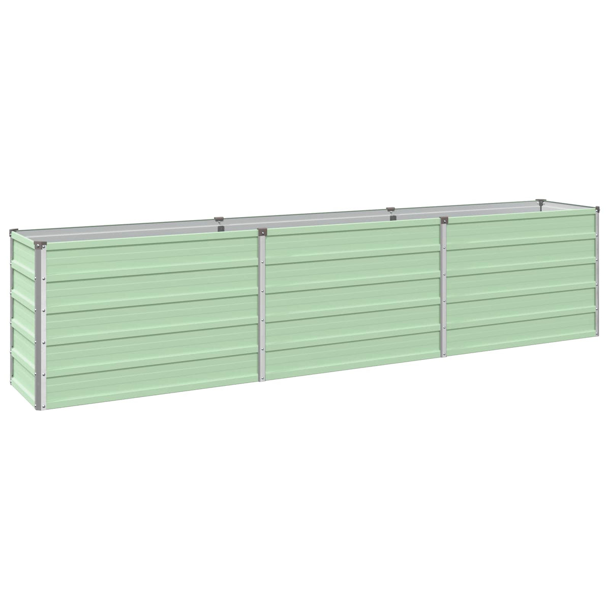Verhoogd Tuinbed Pastelgroen 240 x 40 x 55 cm koudgewalst staal