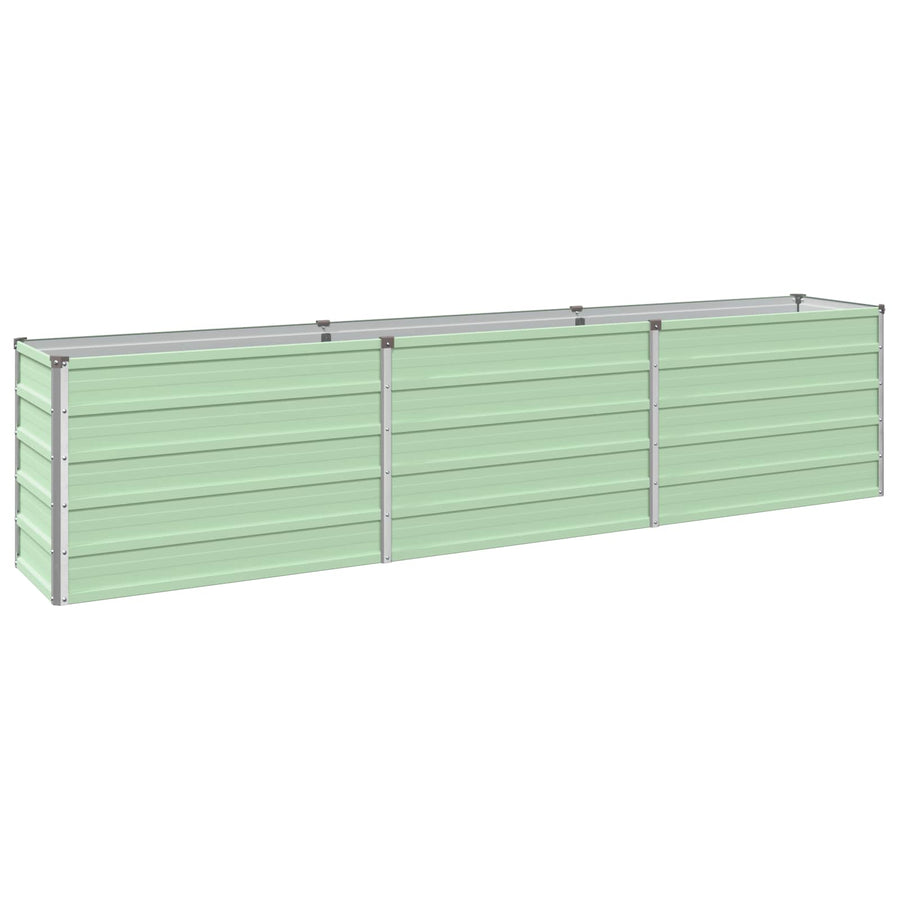 Verhoogd Tuinbed Pastelgroen 240 x 40 x 55 cm koudgewalst staal