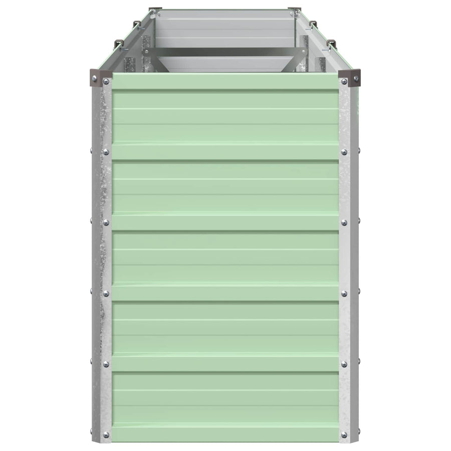 Verhoogd Tuinbed Pastelgroen 240 x 40 x 55 cm koudgewalst staal