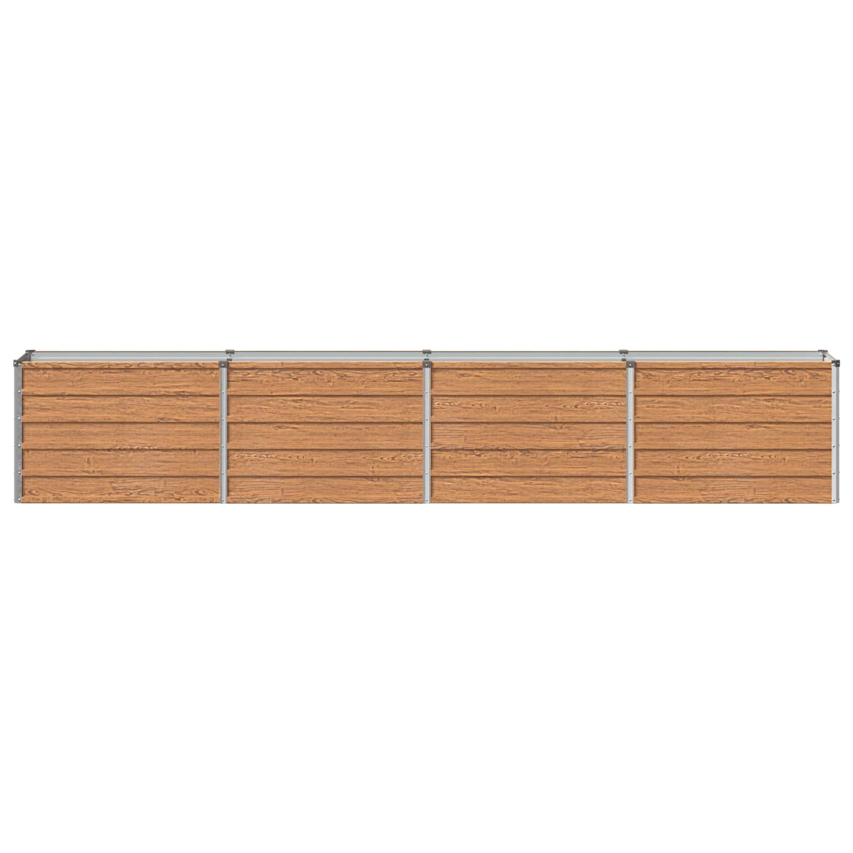 Verhoogd Tuinbed Houtbruin 320 x 40 x 55 cm koudgewalst staal