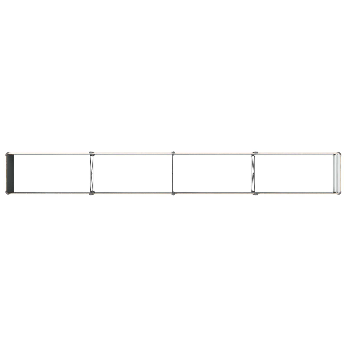 Verhoogd Tuinbed Houtbruin 320 x 40 x 55 cm koudgewalst staal