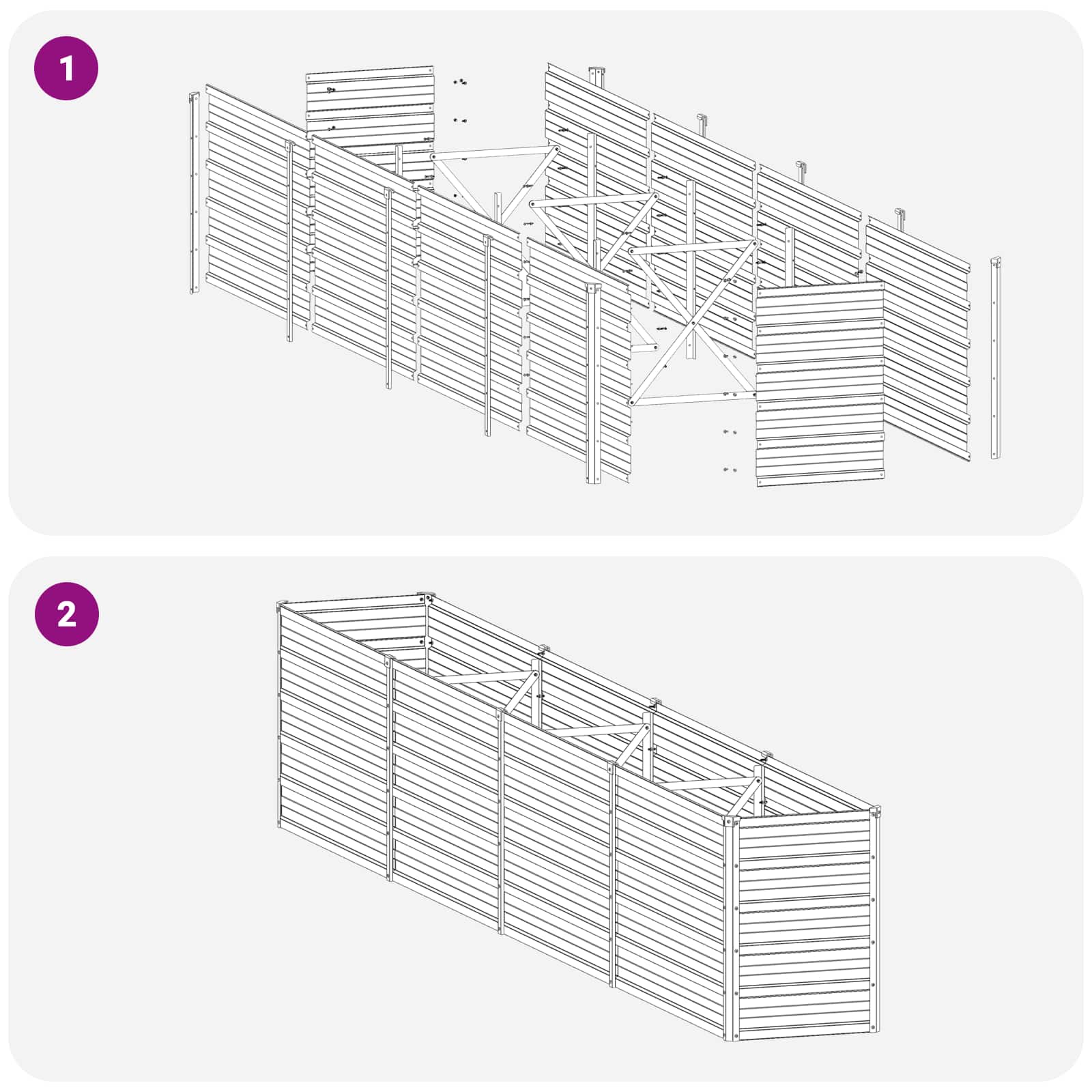 Verhoogd Tuinbed Groen 320 x 40 x 55 cm koudgewalst stalen