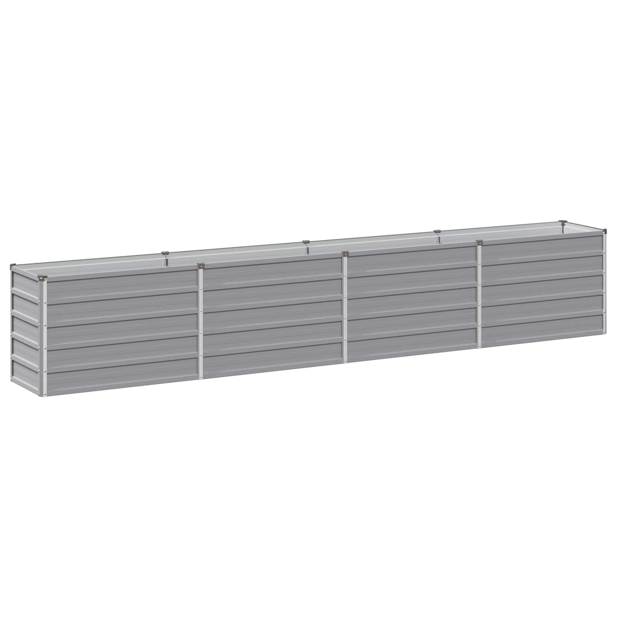 Verhoogd Tuinbed Grijs 320 x 40 x 55 cm koudgewalst staal