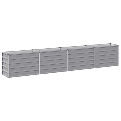 Verhoogd Tuinbed Grijs 320 x 40 x 55 cm koudgewalst staal