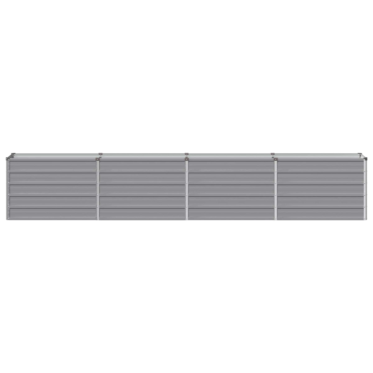 Verhoogd Tuinbed Grijs 320 x 40 x 55 cm koudgewalst staal