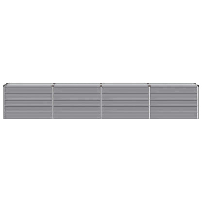 Verhoogd Tuinbed Grijs 320 x 40 x 55 cm koudgewalst staal
