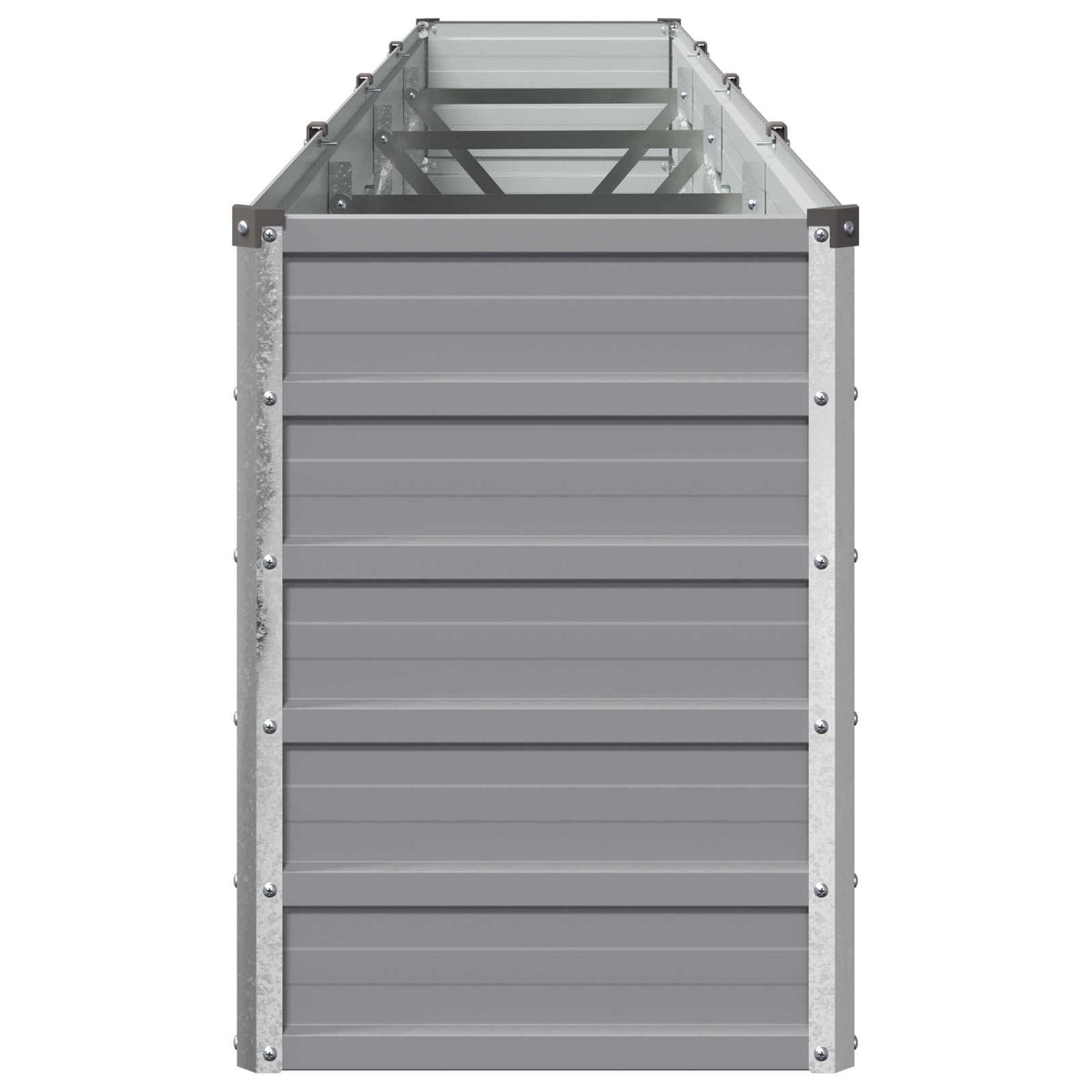 Verhoogd Tuinbed Grijs 320 x 40 x 55 cm koudgewalst staal