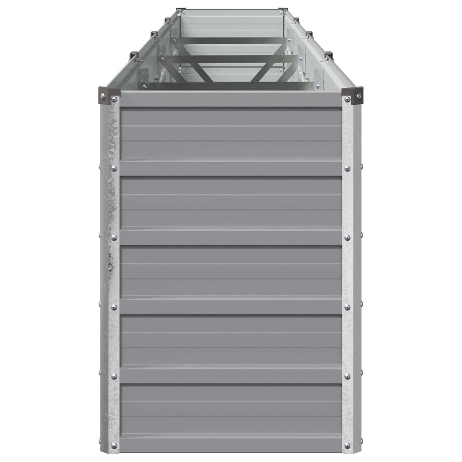 Verhoogd Tuinbed Grijs 320 x 40 x 55 cm koudgewalst staal