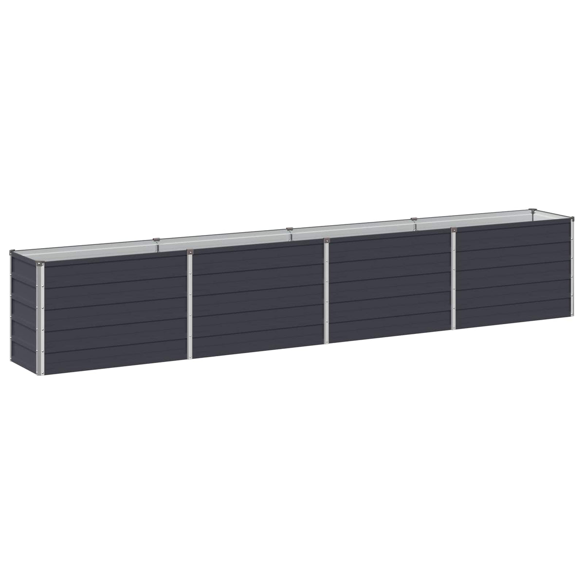 Verhoogd Tuinbed Antracietkleurig 320 x 40 x 55 cm