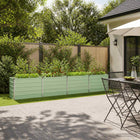 Verhoogd tuinbed pastelgroen 320x40x55 cm staal