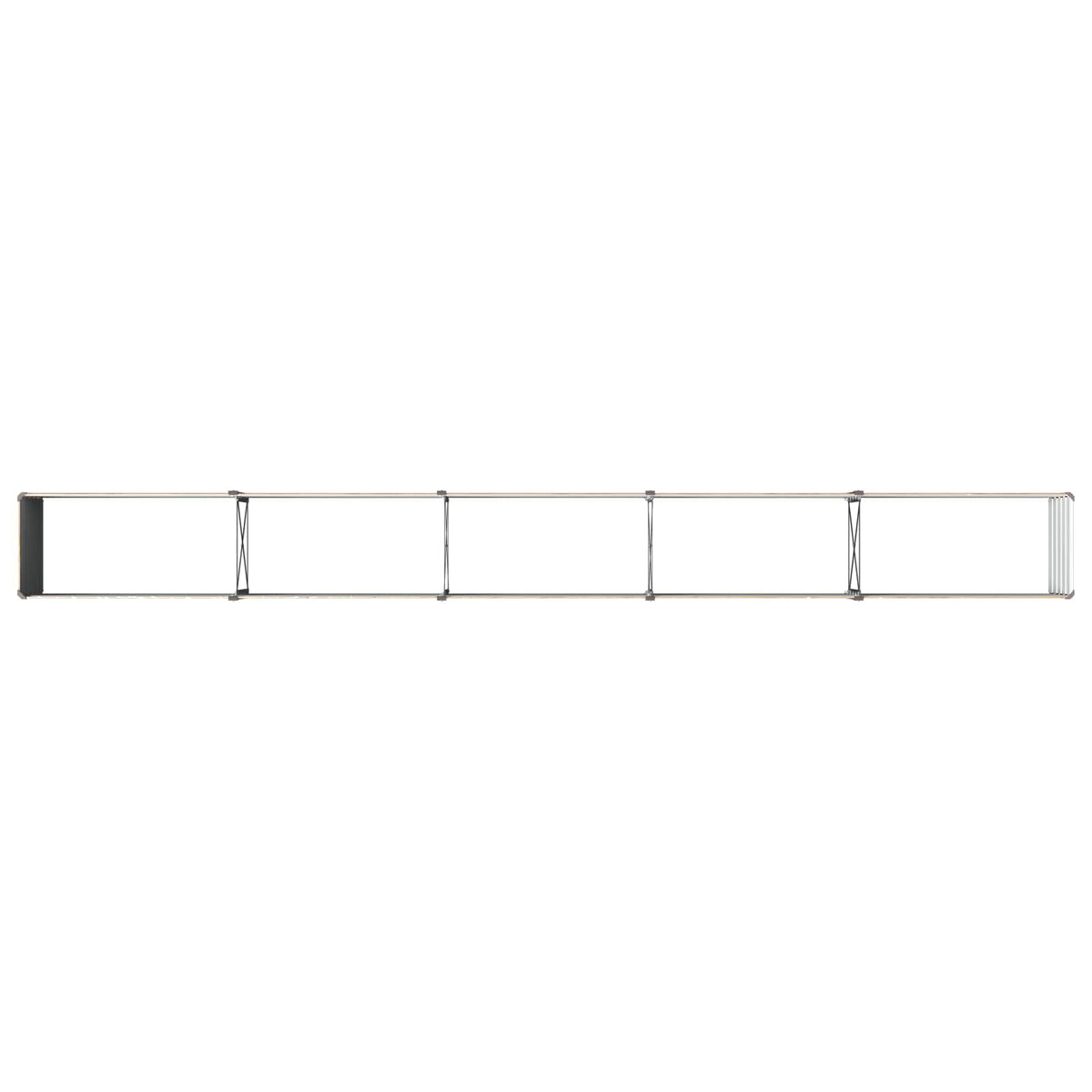 Verhoogd Tuinbed Houtbruin 400 x 40 x 55 cm koudgewalst staal