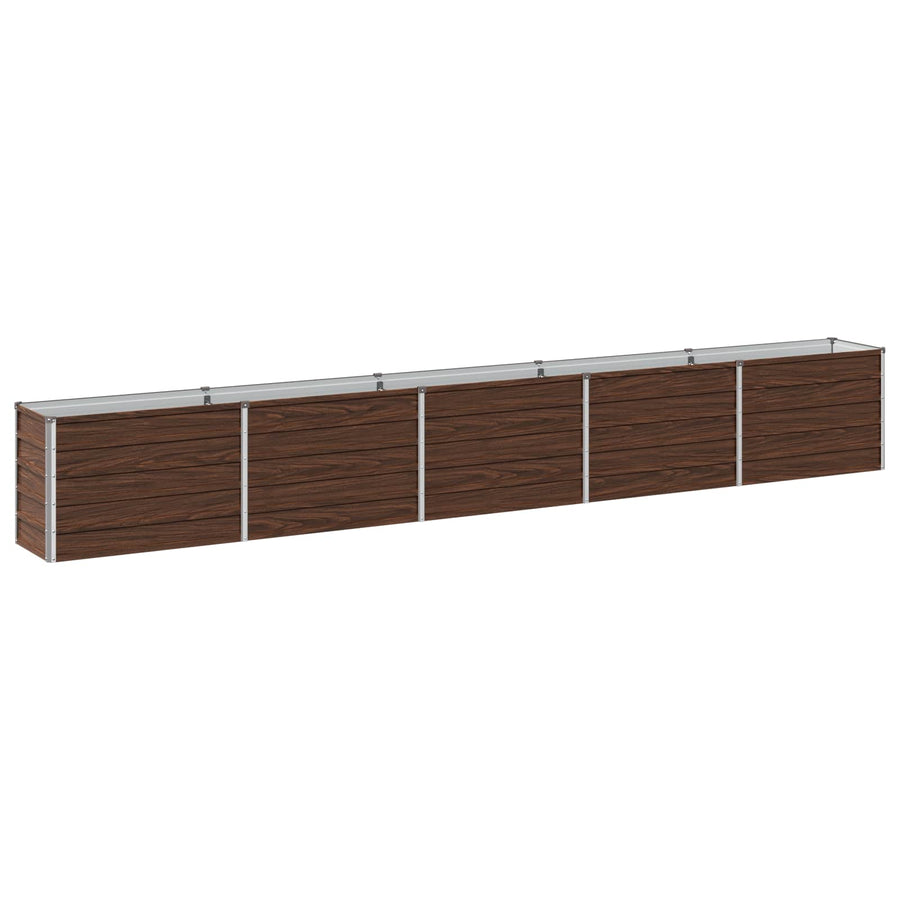 Verhoogd Tuinbed Zwart 400 x 40 x 55 cm koudgewalst staal