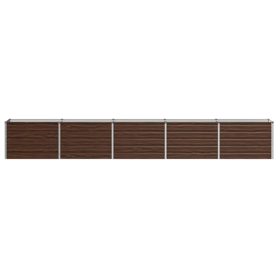 Verhoogd Tuinbed Zwart 400 x 40 x 55 cm koudgewalst staal