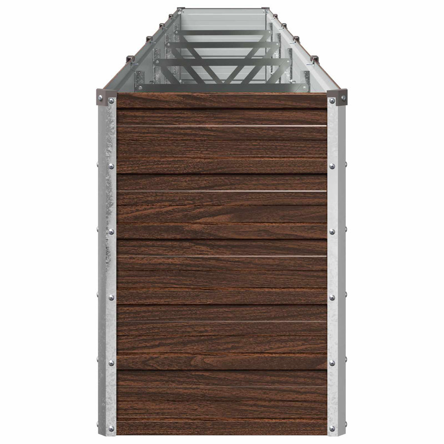 Verhoogd Tuinbed Zwart 400 x 40 x 55 cm koudgewalst staal