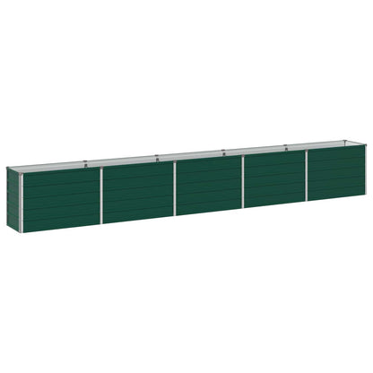Verhoogde plantenbak Groen 400 x 40 x 55 cm Verzinkt staal