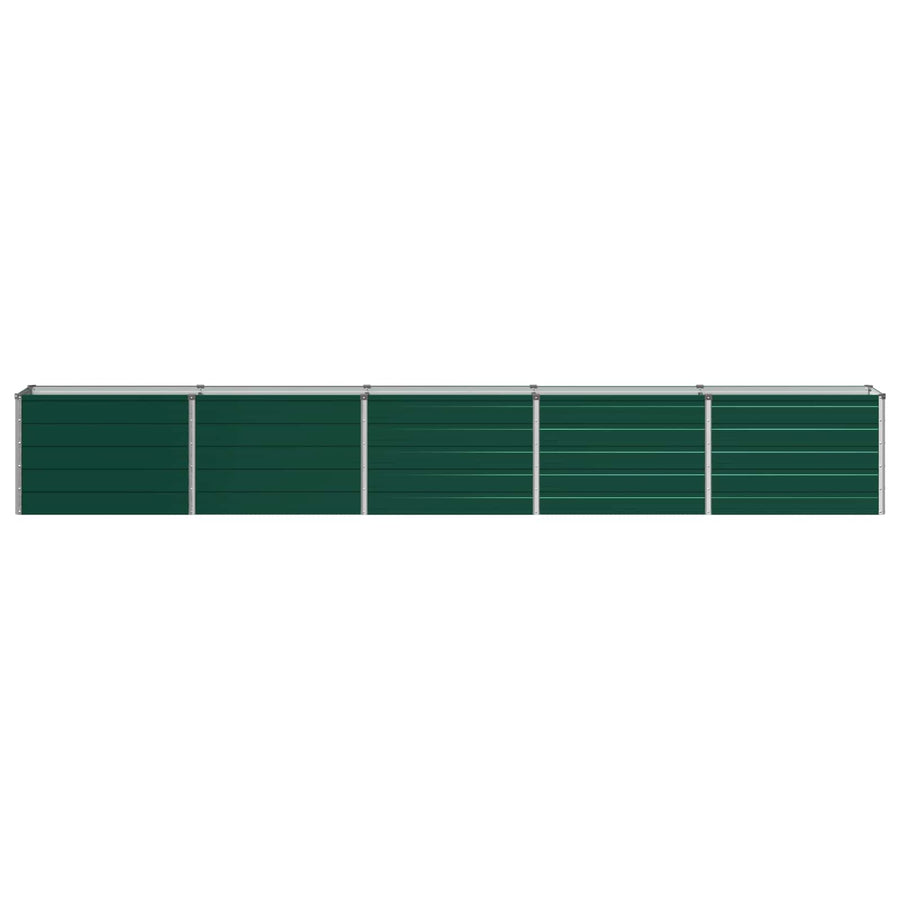 Verhoogde plantenbak Groen 400 x 40 x 55 cm Verzinkt staal