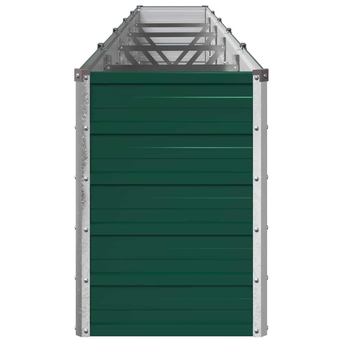 Verhoogde plantenbak Groen 400 x 40 x 55 cm Verzinkt staal