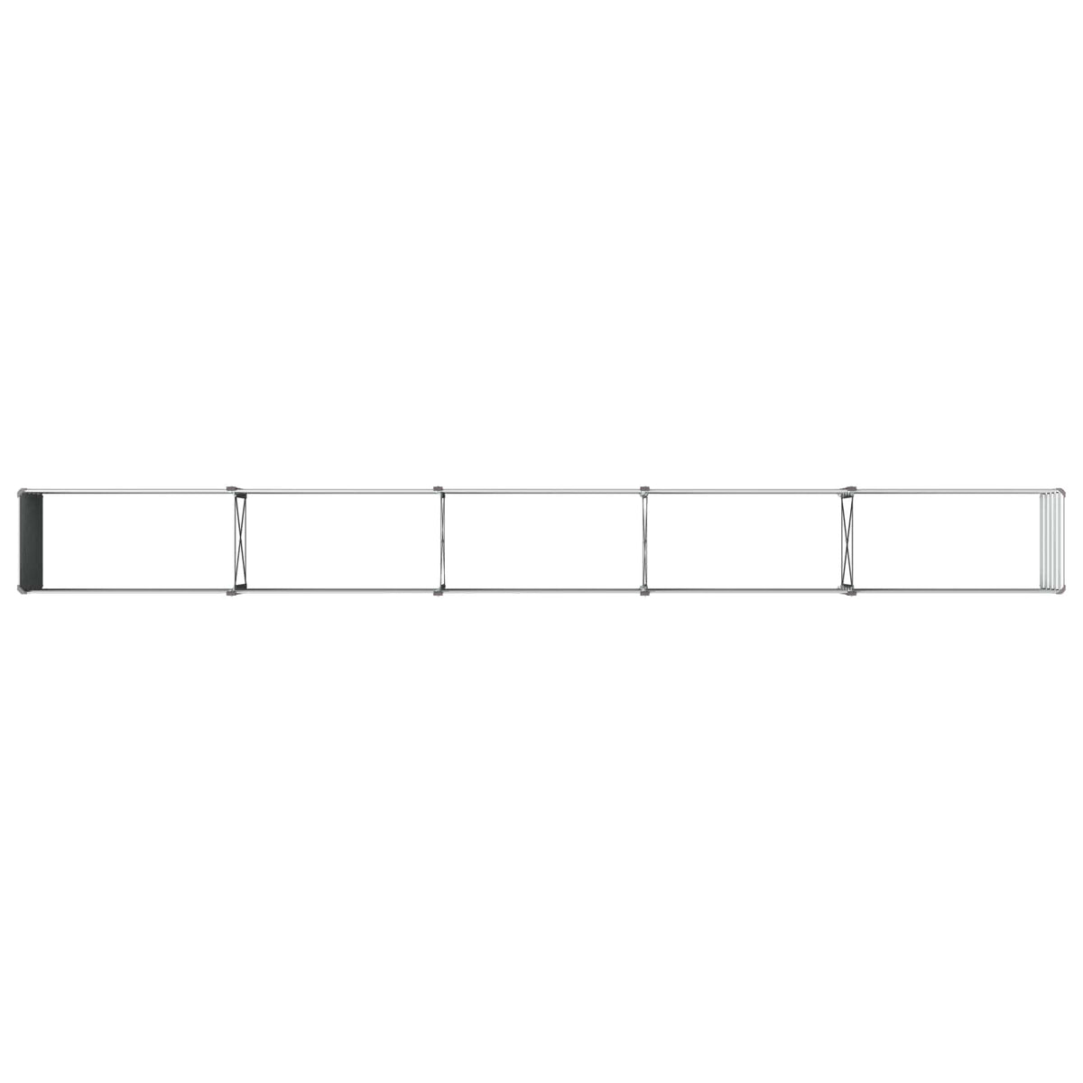 Verhoogd Tuinbed Grijs 400 x 40 x 55 cm koudgewalst staal