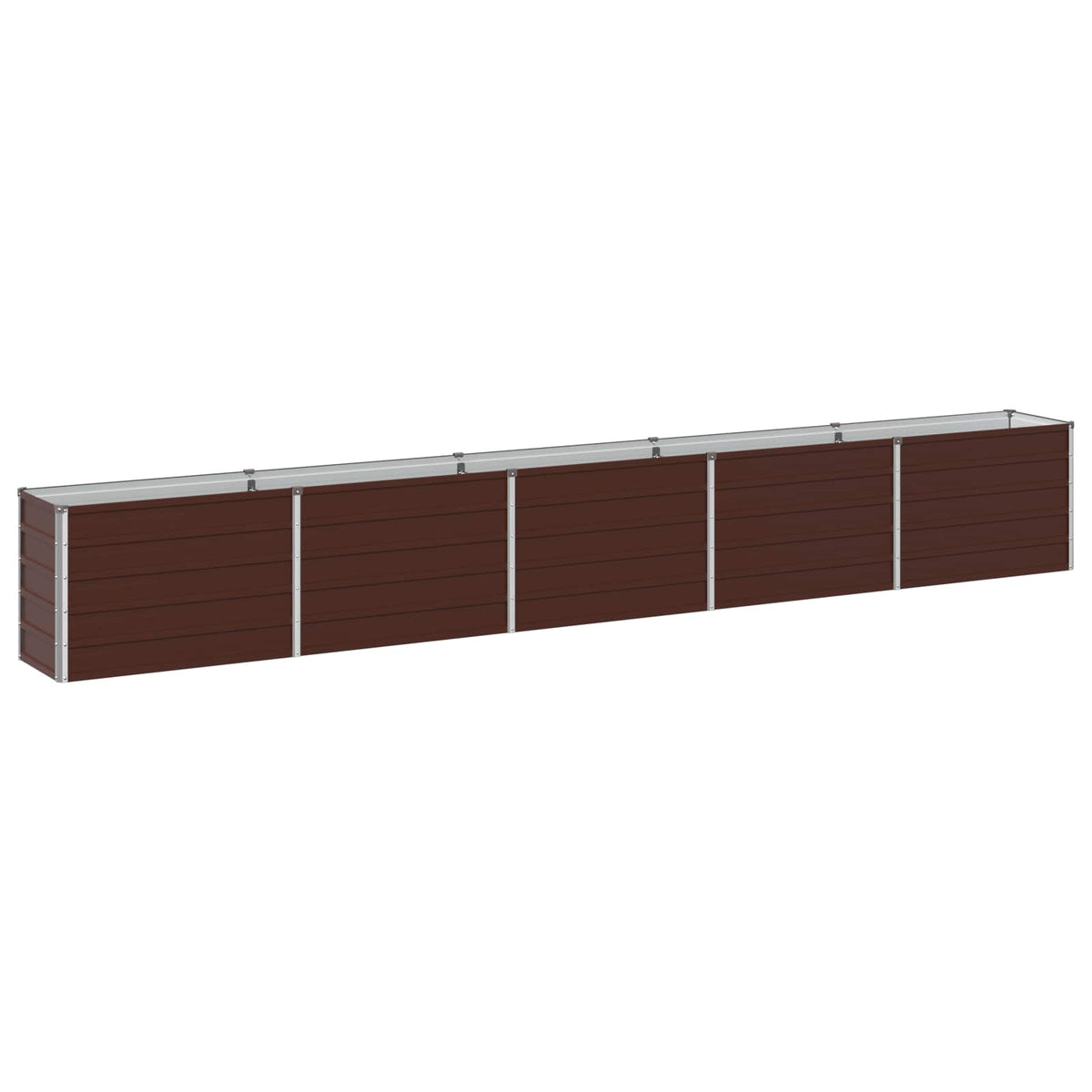 Verhoogd Tuinbed Bruin 400 x 40 x 55 cm koudgewalst staal