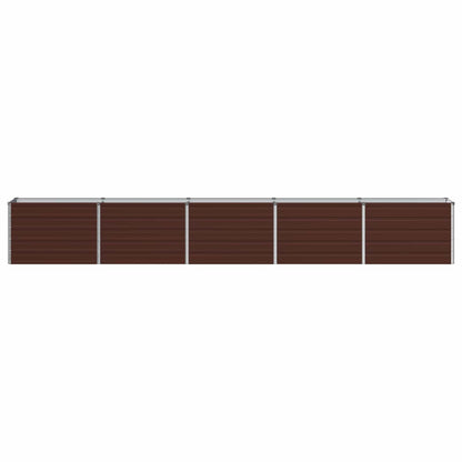 Verhoogd Tuinbed Bruin 400 x 40 x 55 cm koudgewalst staal