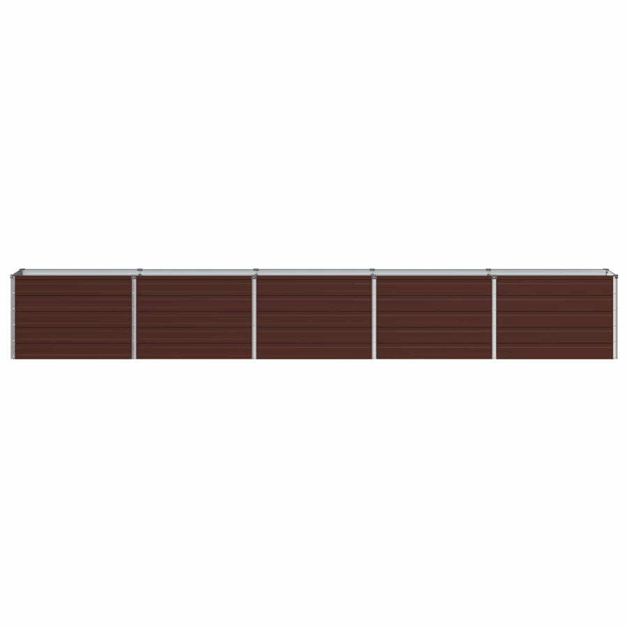 Verhoogd Tuinbed Bruin 400 x 40 x 55 cm koudgewalst staal