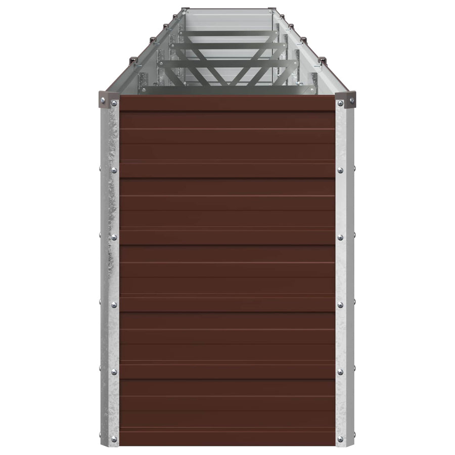 Verhoogd Tuinbed Bruin 400 x 40 x 55 cm koudgewalst staal