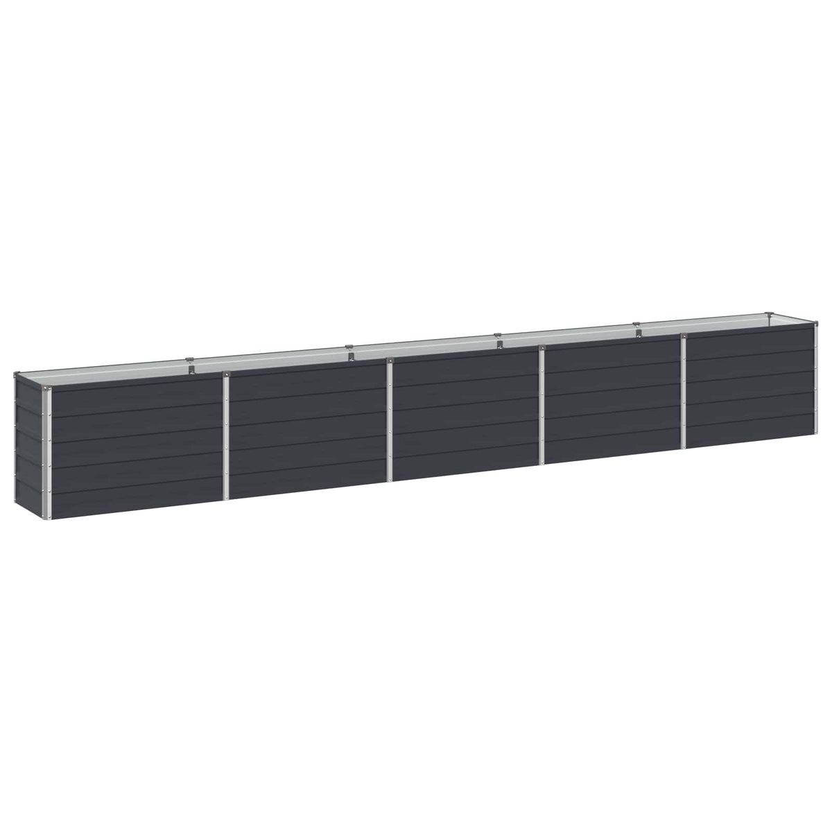 Verhoogd Tuinbed Antracietkleurig 400 x 40 x 55 cm