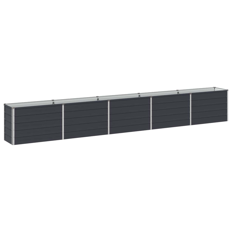 Verhoogd Tuinbed Antracietkleurig 400 x 40 x 55 cm