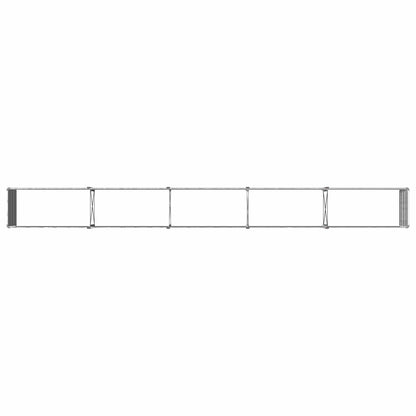 Verhoogd Tuinbed Zilverkleurig 400 x 40 x 55 cm gegalvaniseerd