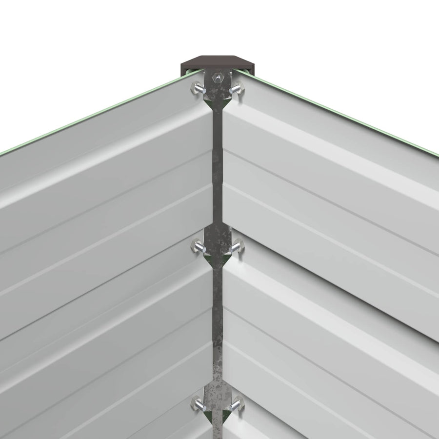 Verhoogd Tuinbed Pastelgroen 400 x 40 x 55 cm koudgewalst staal