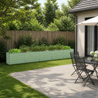 Verhoogd Tuinbed Pastelgroen 400 x 40 x 55 cm koudgewalst staal