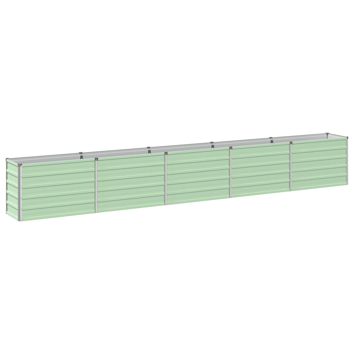 Verhoogd Tuinbed Pastelgroen 400 x 40 x 55 cm koudgewalst staal