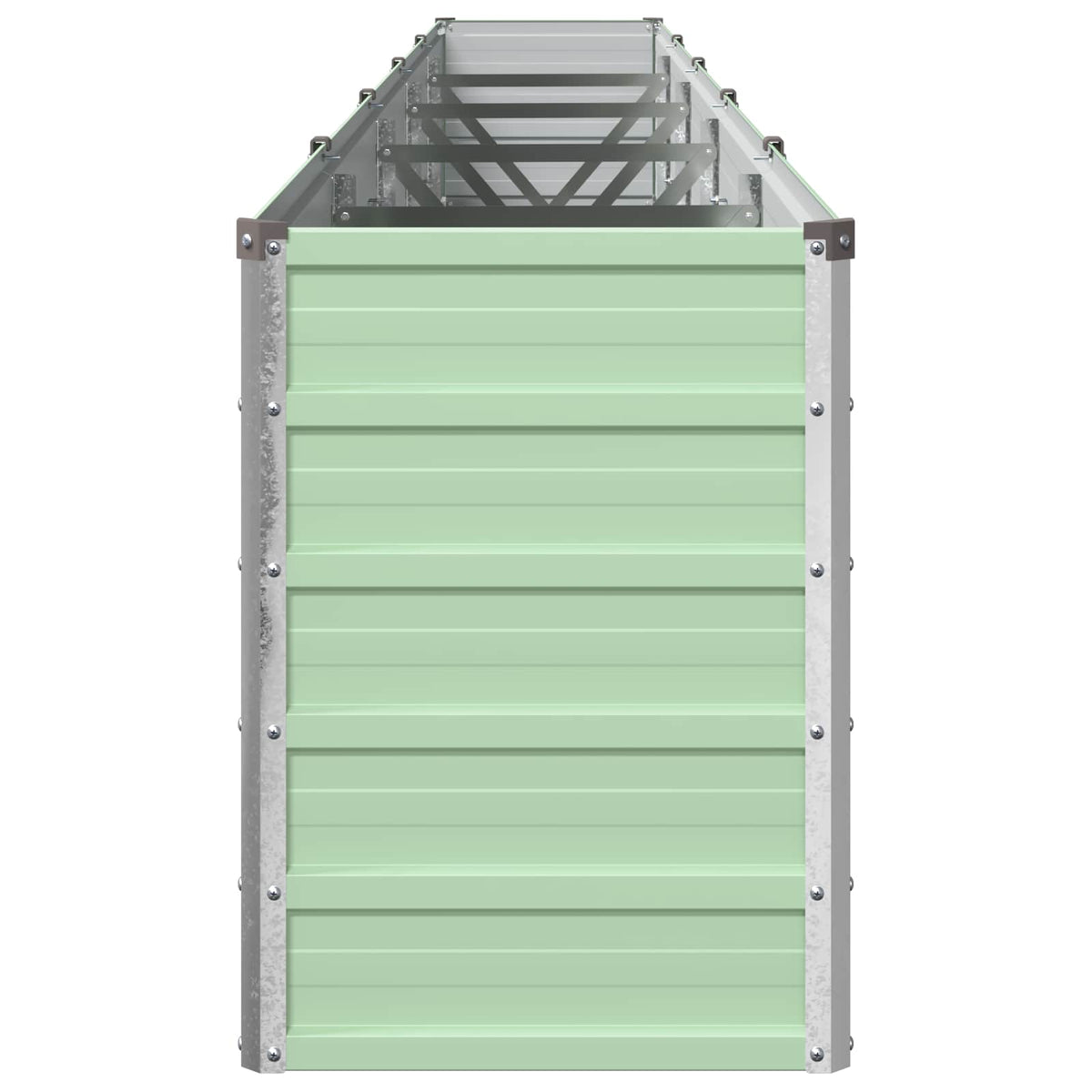 Verhoogd Tuinbed Pastelgroen 400 x 40 x 55 cm koudgewalst staal